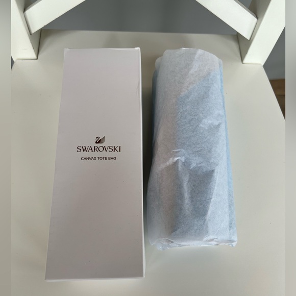 Swarovski What’s Your Fortune? Crystal Canvas Tote Bag Brand New - Picture 5 of 5